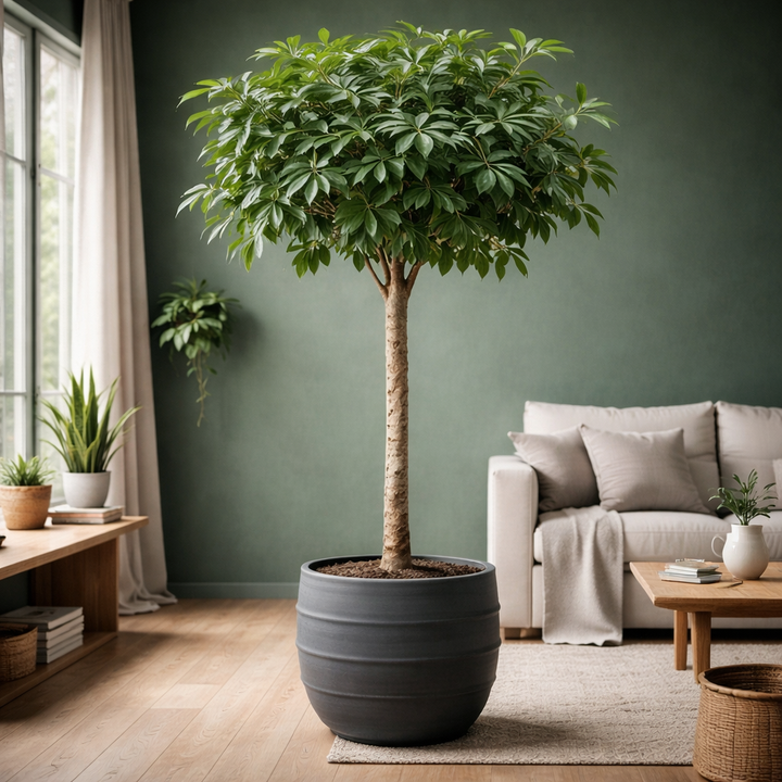 Schefflera auf Stamm - 200cm - ø40 - Strahlenaralie Zimmerpflanze