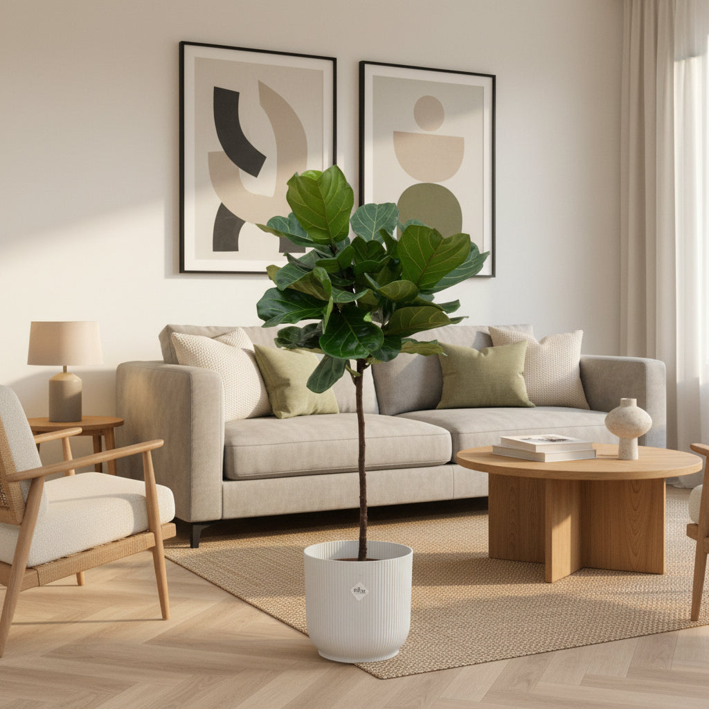 Ficus Lyrata Stamm - 130cm - Geigenfeige - Zimmerpflanze