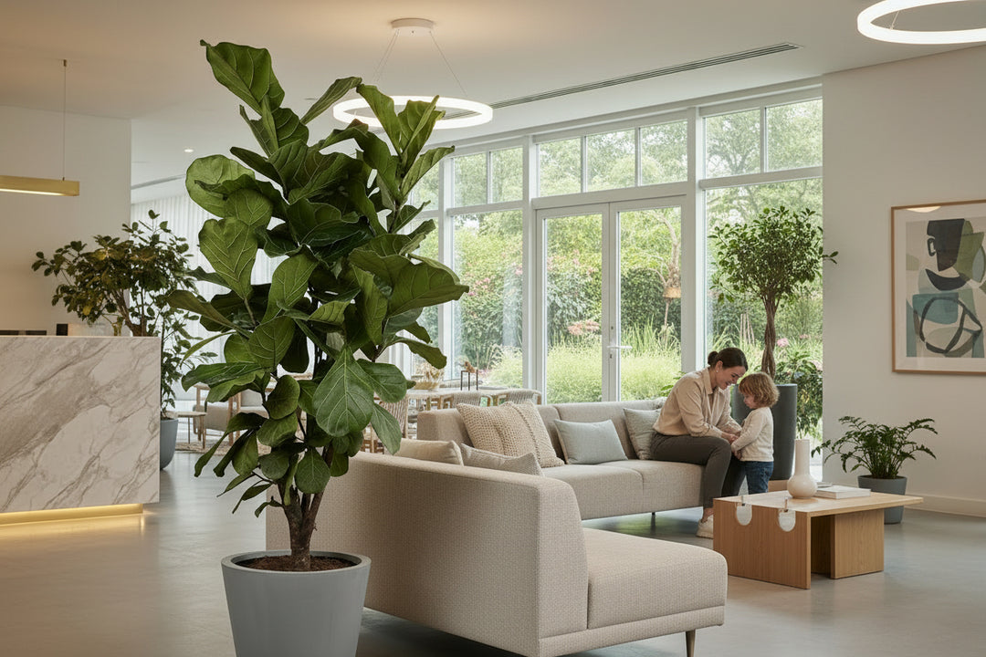 Ficus Lyrata verzweigt - 200cm - Geigenfeige - Zimmerpflanze