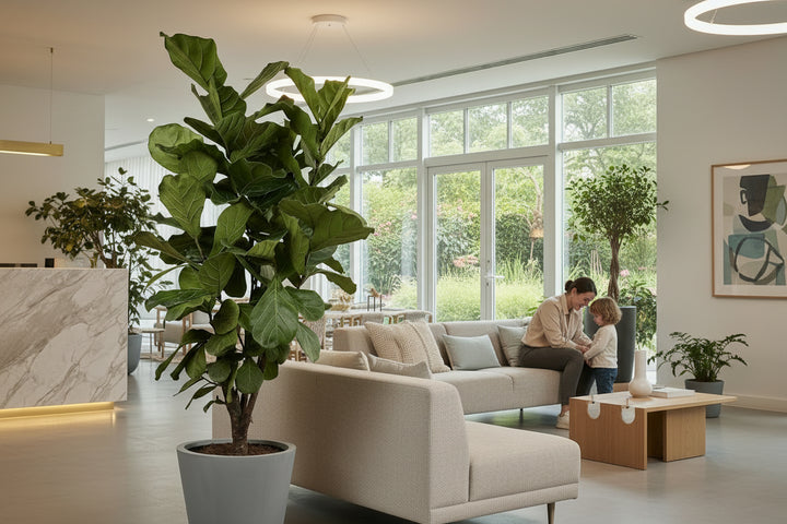 Ficus Lyrata verzweigt - 200cm - Geigenfeige - Zimmerpflanze