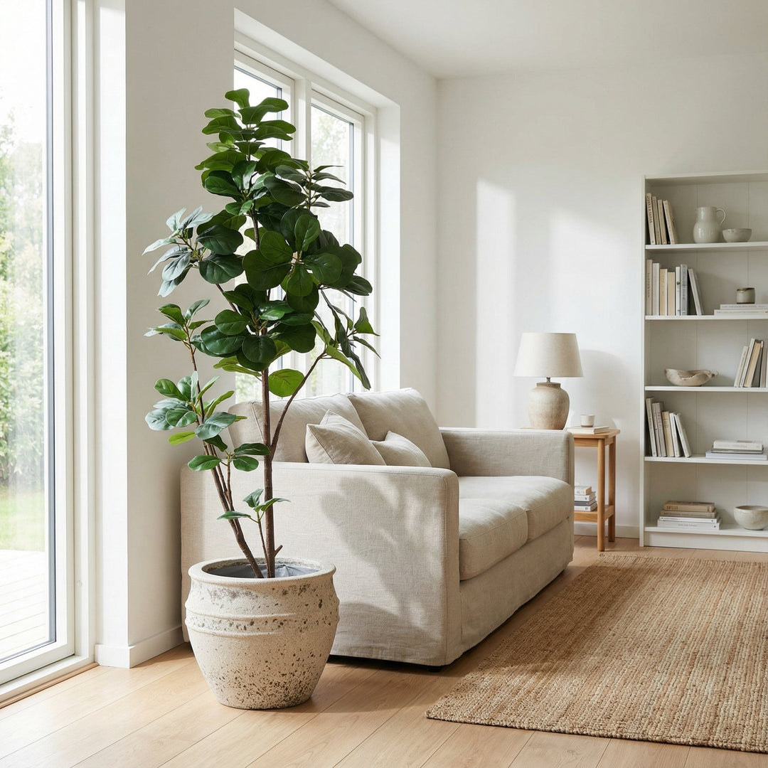 Kunst-Ficus lyrata verzweigt - 150cm - Geigenfeige