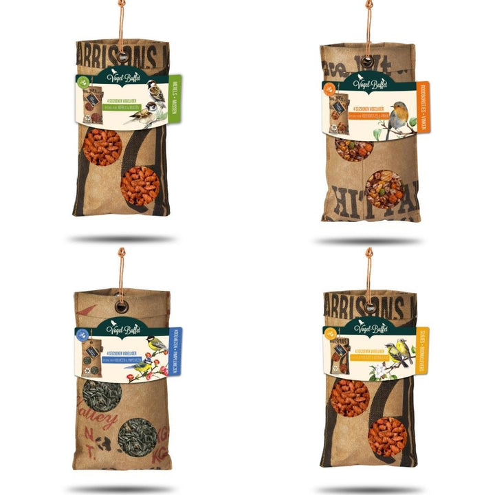 Bird Buffet | Vogelfutter ECO Beutel Mix Set mit 4 | 4x 300g