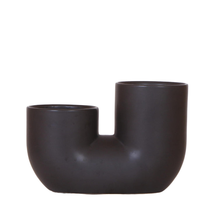Tube Ziertopf - Schwarz - Blumentopf Zimmerpflanze - Pflanzentopf