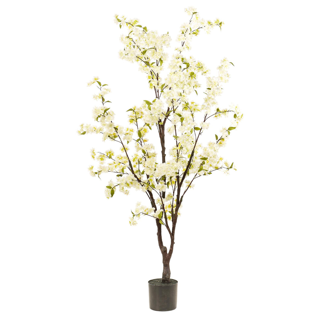 Kunstpflanze Kirschblüte - Weiß - 175cm - Kunstpflanze Interieur