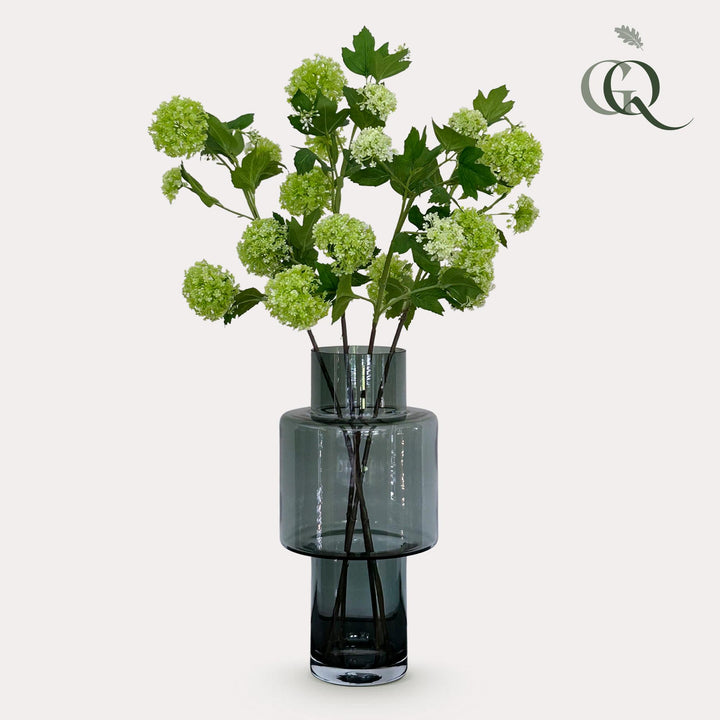 Kunstblumen Viburnum Zweig Creme – 75cm | Blüten-Set 4 Stück