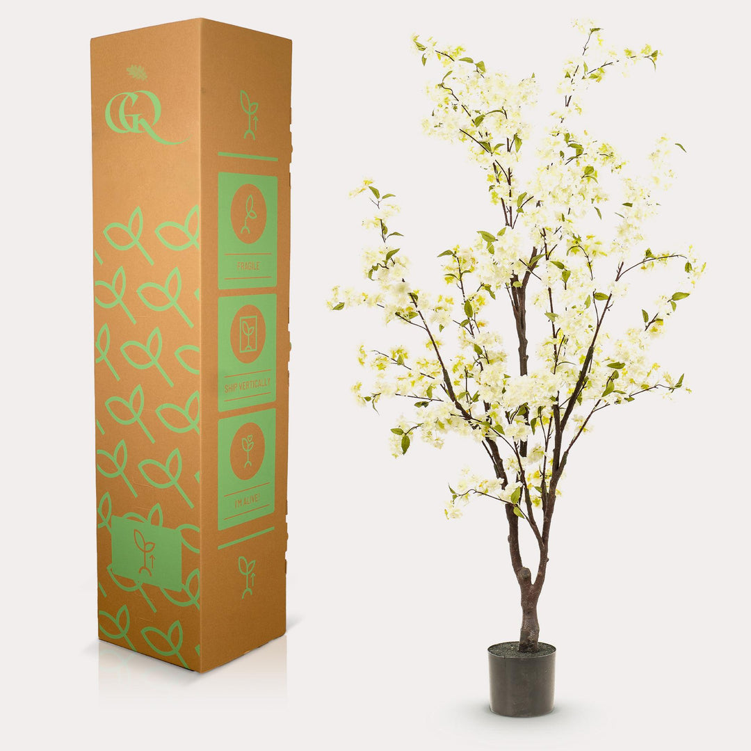 Kunstpflanze Kirschblüte - Weiß - 175cm - Kunstpflanze Interieur