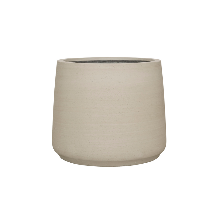 Jumbo Patt Beige Washed D56 x H47 – Großer Blumentopf für draußen