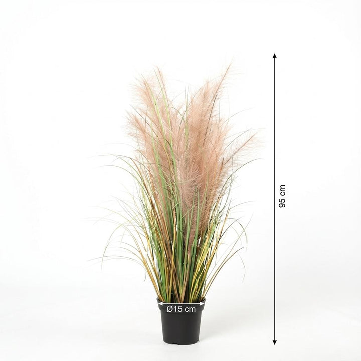 Schilfgras - 95 cm - Kunstpflanze - Dekopflanze für den Innenbereich