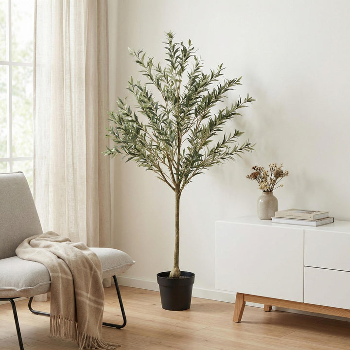 Kunstpflanze Olivenbaum - 172cm - Künstliche Pflanze Inneneinrichtung
