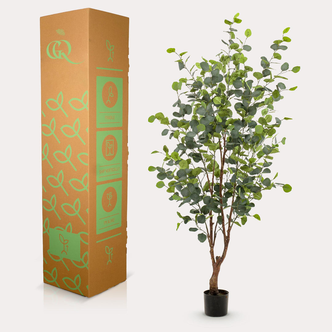 Kunstpflanze - Eukalyptus - Blauer Gummibaum - 140 cm | Premium