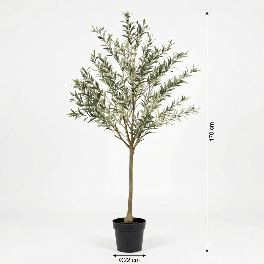Kunstpflanze Olivenbaum - 172cm - Künstliche Pflanze Inneneinrichtung