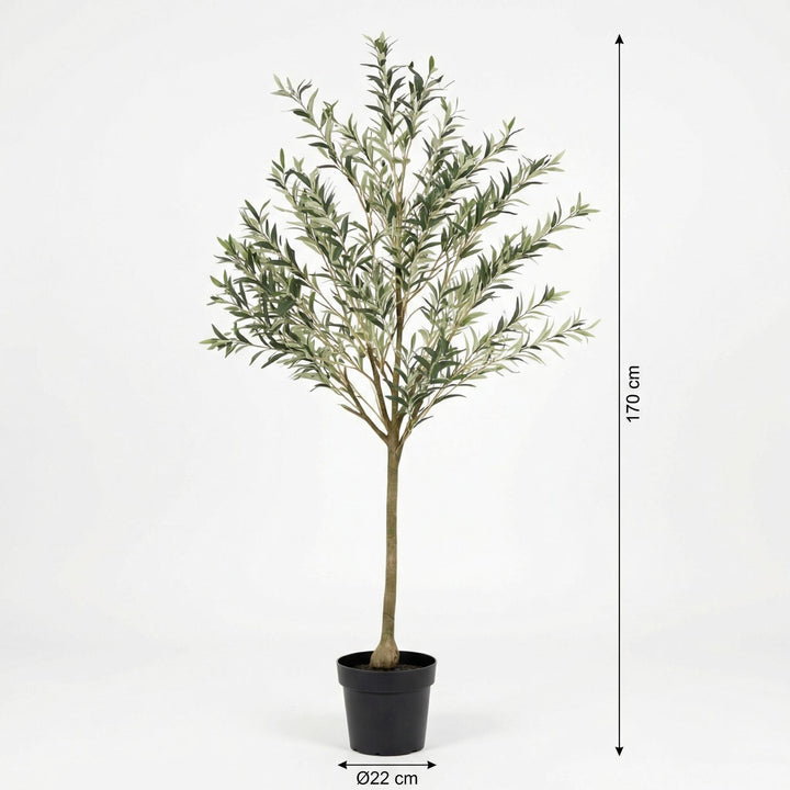 Kunstpflanze Olivenbaum - 172cm - Künstliche Pflanze Inneneinrichtung