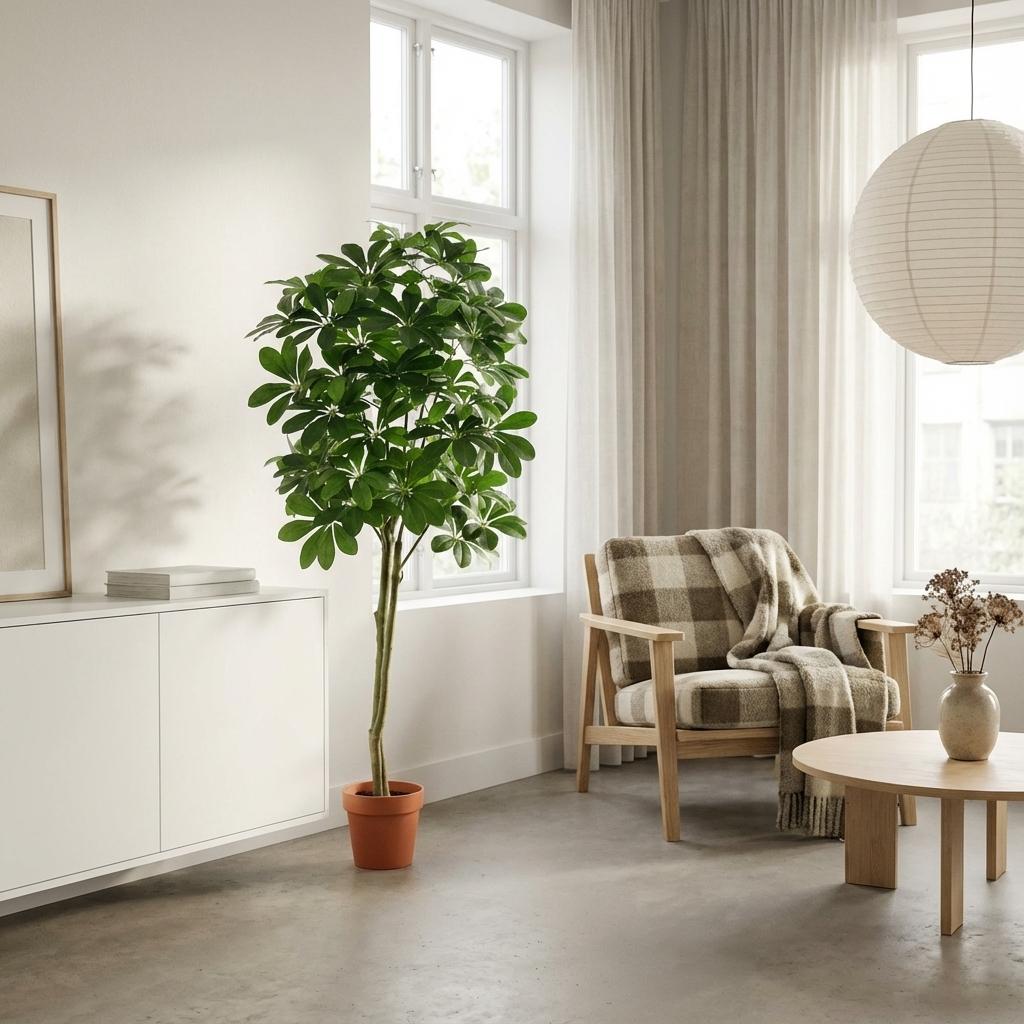 Pachira Aquatica - 150cm - Kunstpflanze - Geldbaum - Fake Pflanze Interieur