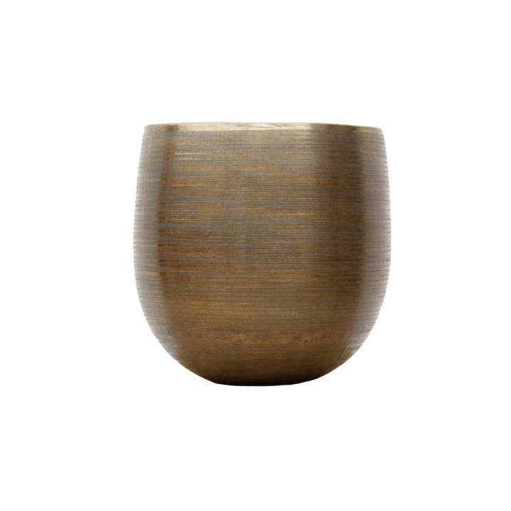 Rowen Gold - 60x62 cm - Dekorativer Blumentopf - Pflanztopf