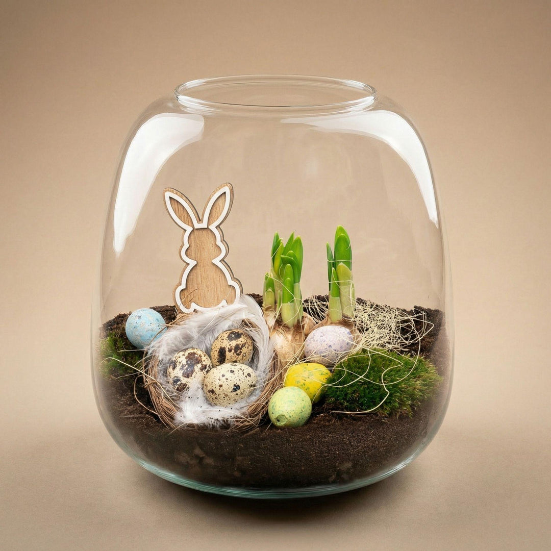 Emma Pasen - Offenes Terrarium - Flaschengarten DIY Kit - Ø 23 cm 25 cm