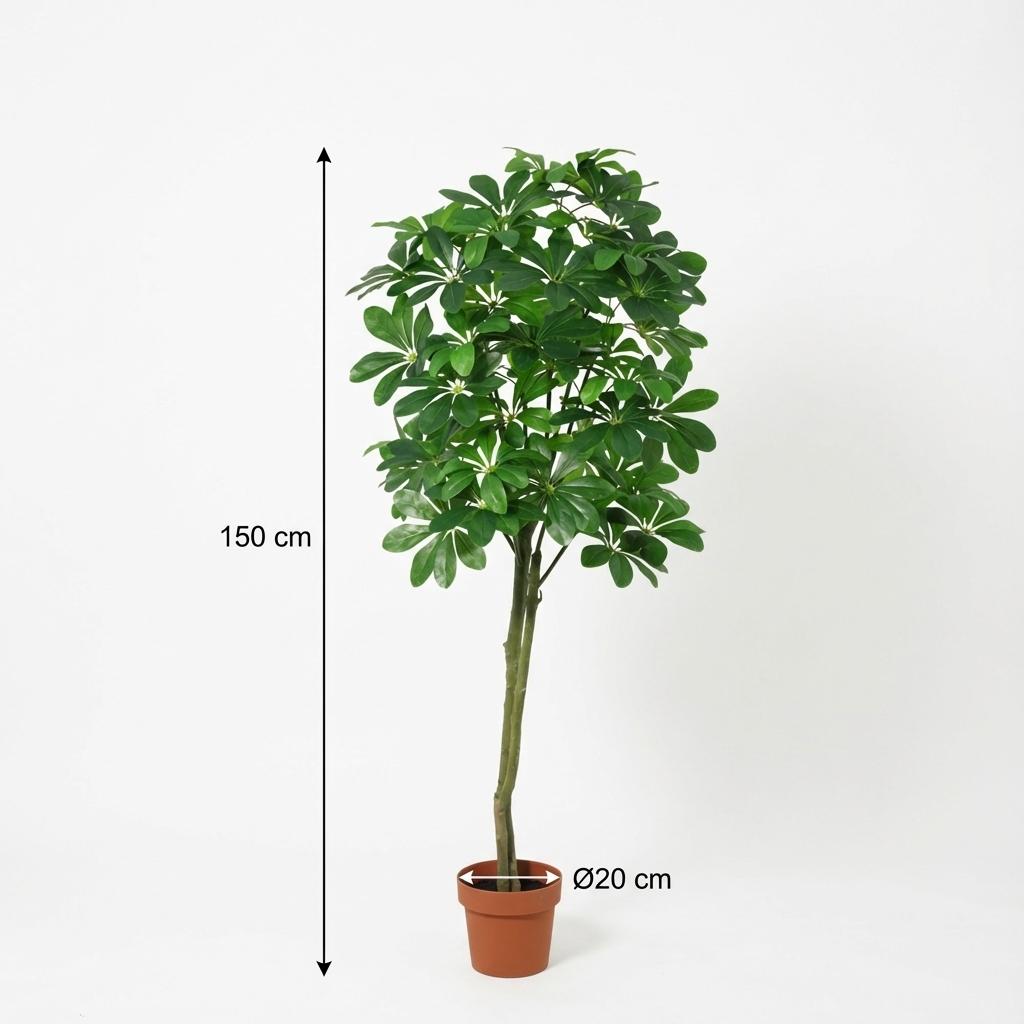 Pachira Aquatica - 150cm - Kunstpflanze - Geldbaum - Fake Pflanze Interieur