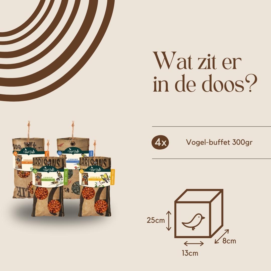 Bird Buffet | Vogelfutter ECO Beutel Mix Set mit 4 | 4x 300g