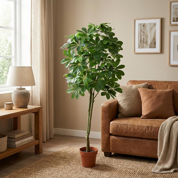 Pachira Aquatica - 150cm - Kunstpflanze - Geldbaum - Fake Pflanze Interieur